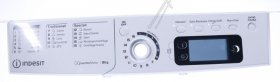 Operating Unit Screen - C00648493 488000648493 Control Panel+handle Ewe 81283 W [Whirlpool Indesit]