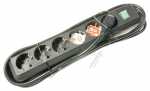Brennenstuhl 6 Way Socket Outlet Switch - Eco-line 6 Way Socket Outlet Switch, Black, 3m