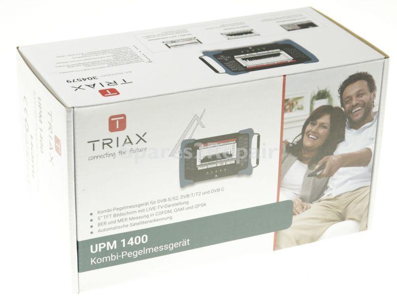 Triax Aerial Tester - Upm 1400 Kombi pegelmessgerÄt FÜr Sat, Kabel Und Terrestrik (h.265 hevc kompatibel), Frequenzbereich 5mhz Bis 2150 Mhz, Ber Und M - 304579