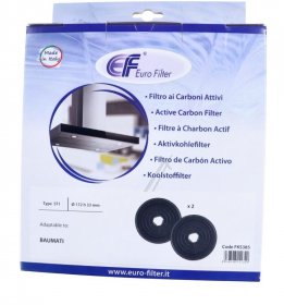 Eurofilter Carbon Filter - Fks385 Carbon Filter 2 Pcs Alternatives To Candy Pkm Brandt
