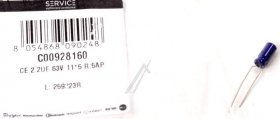 Beko Electrolytic - 259223r C00928160 Ec 2 2µf 63v 11*5 R:5