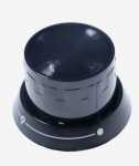 Control Knobs - 250317245 C00865495 Hob Knob Black [Arcelik]