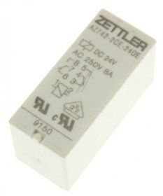 Zettler Pcb Relay To 24v - 24vdc 8a-250vac Relay, 2 Changeovers