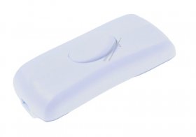 Power Cord Switch - Switch White 2a - 1 Pin