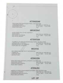 Smeg Jigs - 715040111 Template Door Lb