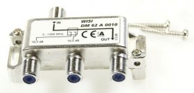 Wisi Aerial Distributor - Dm 52 2010 Abzweiger 2-fach 11db 1 StÜck 5 2400mhz - 16600