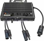Schwaiger Transformer - Solar Sowr1000 Wechselrichter Nep 1000 W Mit 2 Anschlussen Bis Max 2x 860 Wp Pro Eingang - Ausgang Gedrosselt Auf 800 Va