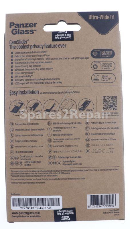 Panzerglass Display Protective Film - 2795 Panzerglass Camslider Screen Protector Apple Iphone 14 | 13 | 13 Pro | Ultra-wide Fit W Easyaligner