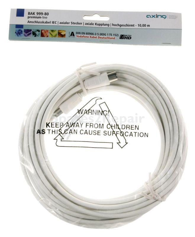 Axing Aerial Connecting Cable - Bak 999-80 Anschlusskabel Iec Axialer Stecker Axiale Kupplung