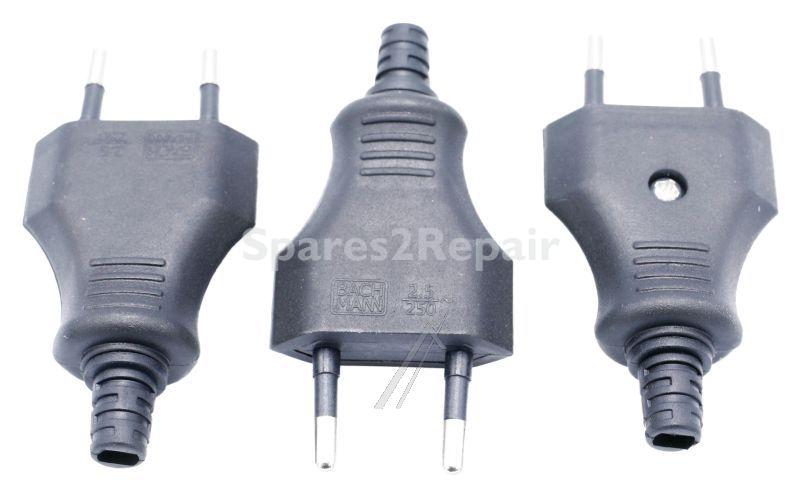 Bachmann European Plug - Euro-plug Black, 3 Pcs