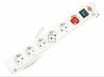 Brennenstuhl 6 Way Socket Outlet Switch - Comfort-line Bremounta 6 Way Socket Outlet Switch 3m White + Switch