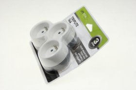 Splitter With Switch 2way - Triplite 3x16a Facade Blanc-gris
