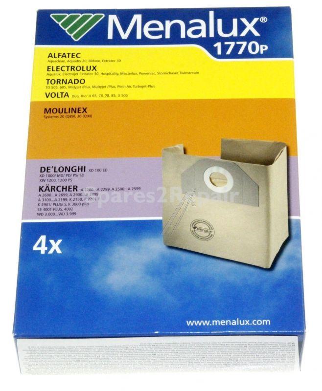 Vacuum Cleaner Bags - 1770p 9001962159 Dust Bags X 4 [Electrolux Aeg]