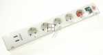 Brennenstuhl 5 Way Socket Outlet Switch - Bremounta 5 Way Socket Outlet Switch, 2 Usb, 3m