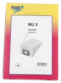 Filterclean Vacuum Cleaner Bags - Nu3 000783-k Dust Bags X 3