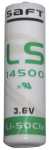 Saft Battery - Ls14500 Button Cell Lithium 3 6v 2600mah