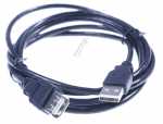 Compatible Usb connector - Usb-a Round Cable 2 0 Black 1 8m