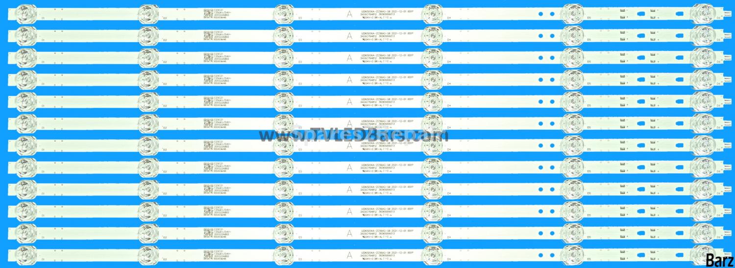 Barz LED Backlight Array JVC LT-65CA890 Logik L65AUE21 65" JR645R3HA7L LED65D06A-ZC66AG-03D 12pcs