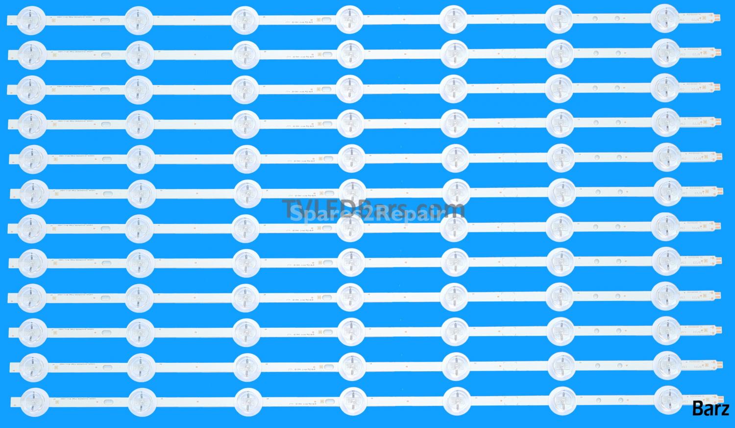 Barz LED Backlight Array LED Vestel LTA550FW01 LTA550HW04 55" SVS550AB5 SVS550AA3 BN96-01206A BN96-01201C 12pcs