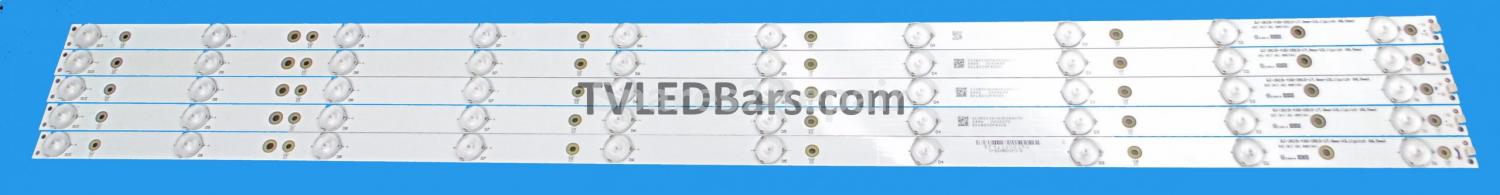 TPV for Philips LED Backlight Array Philips 43PUT4900/12 43" TPT430U3 TPT430H3 GJ-2K15-430-D510-17.8MM-V3 5pcs