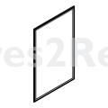 Magnetic Door Seal - 140219436056 Magnetic Seal White 7820 501 [Electrolux Aeg]