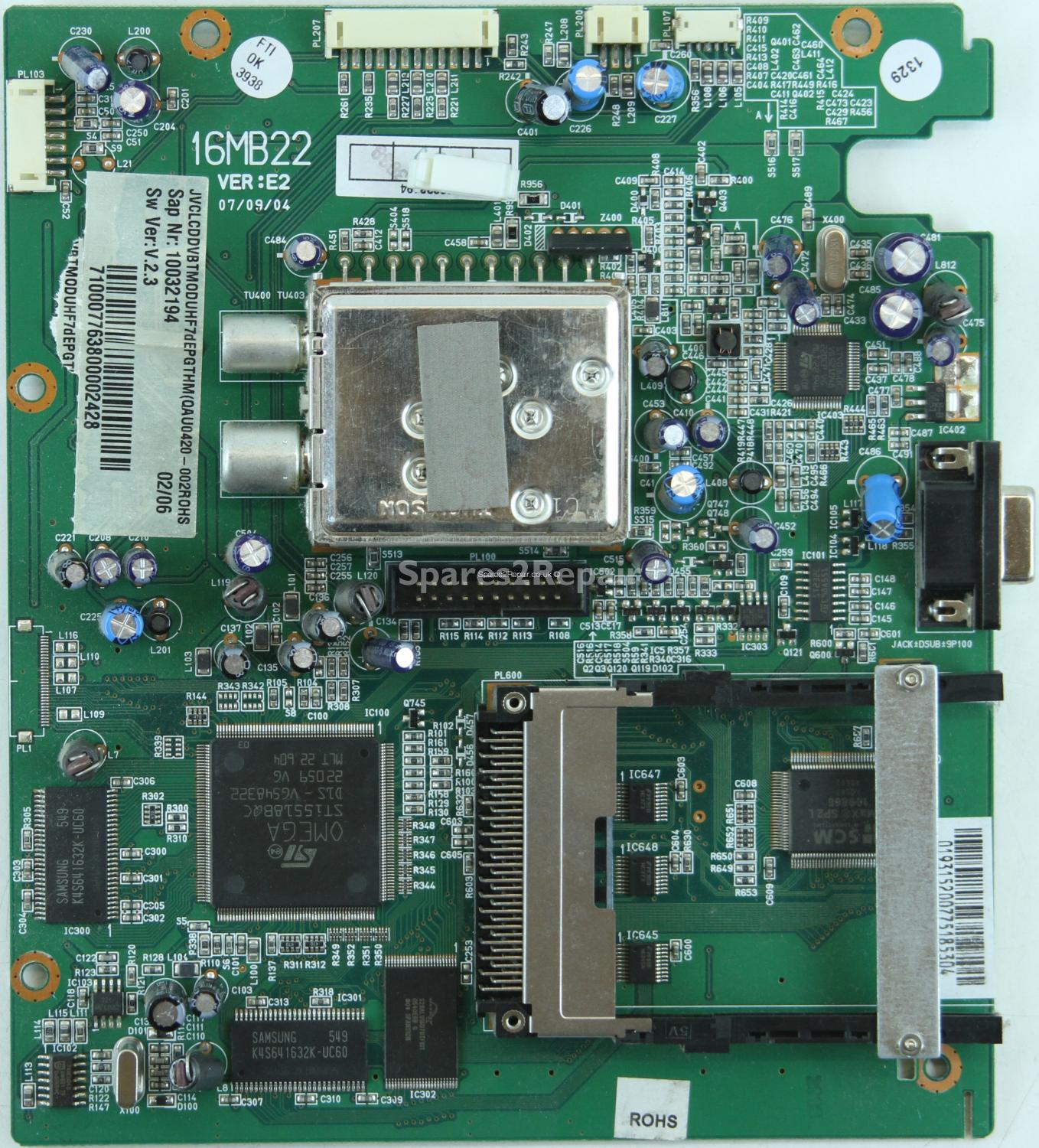 JVC LT-32DS6BJ - Card Reader - 16MB22 VER E2 - 10032194 V.2.3