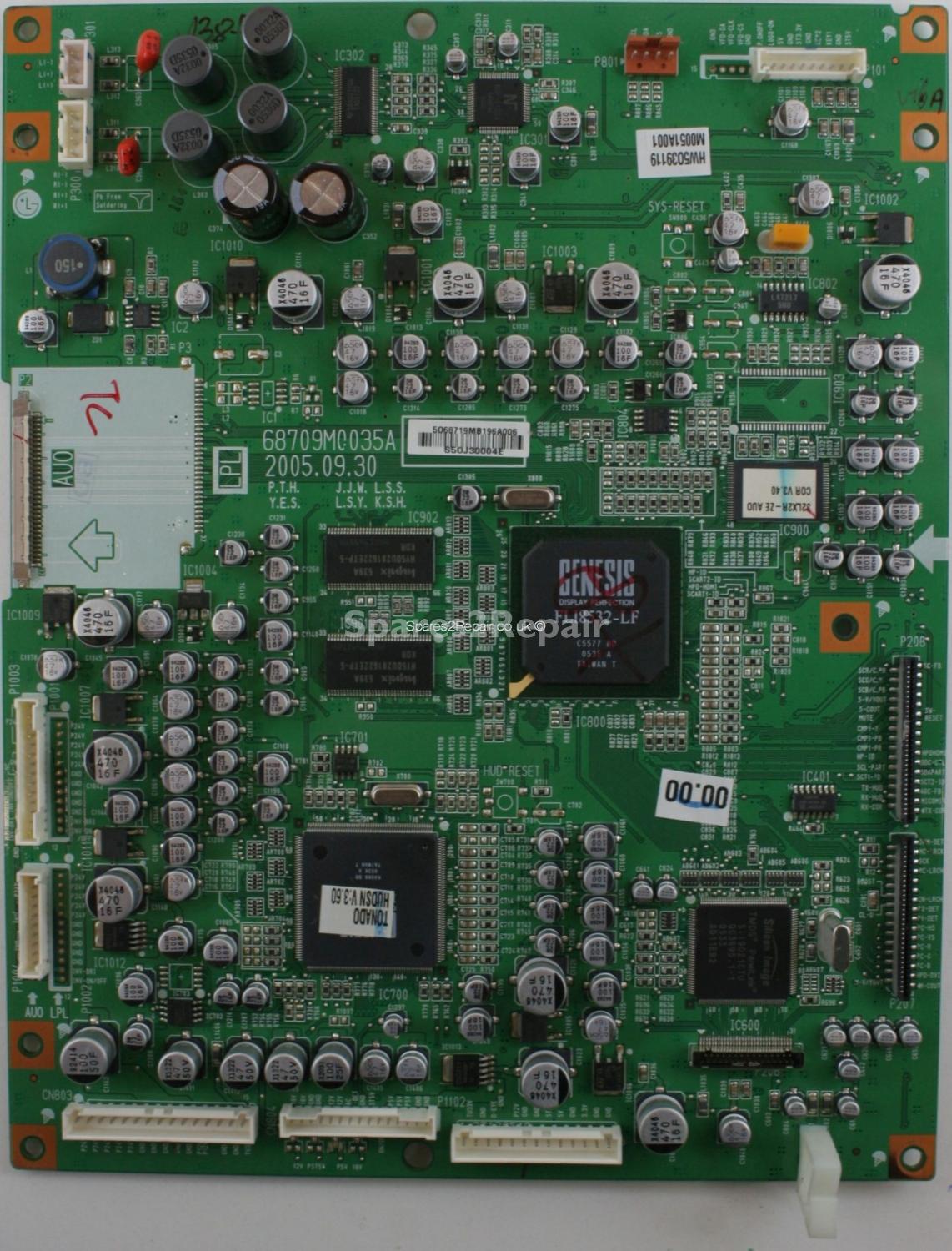 LG 32LX2R - AV Board - 68709M0035A - 68719MB196A