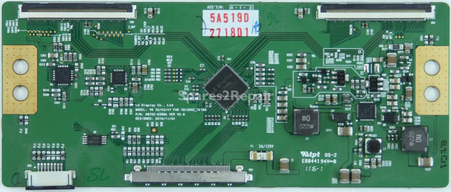 LG 42LV3500-UA - T-Con - 6871L-2718D - 6870C-0368A - VER V0.6
