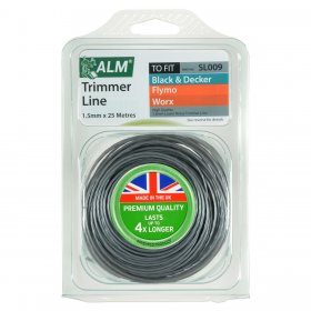 Compatible for Black & Decker, Flymo, Worx Low Noise Trimmer Line (25M X 1.5Mm) (SL009)