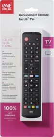 One For All Universal Remote Control - Urc4911 Remote Control Lg 2 0