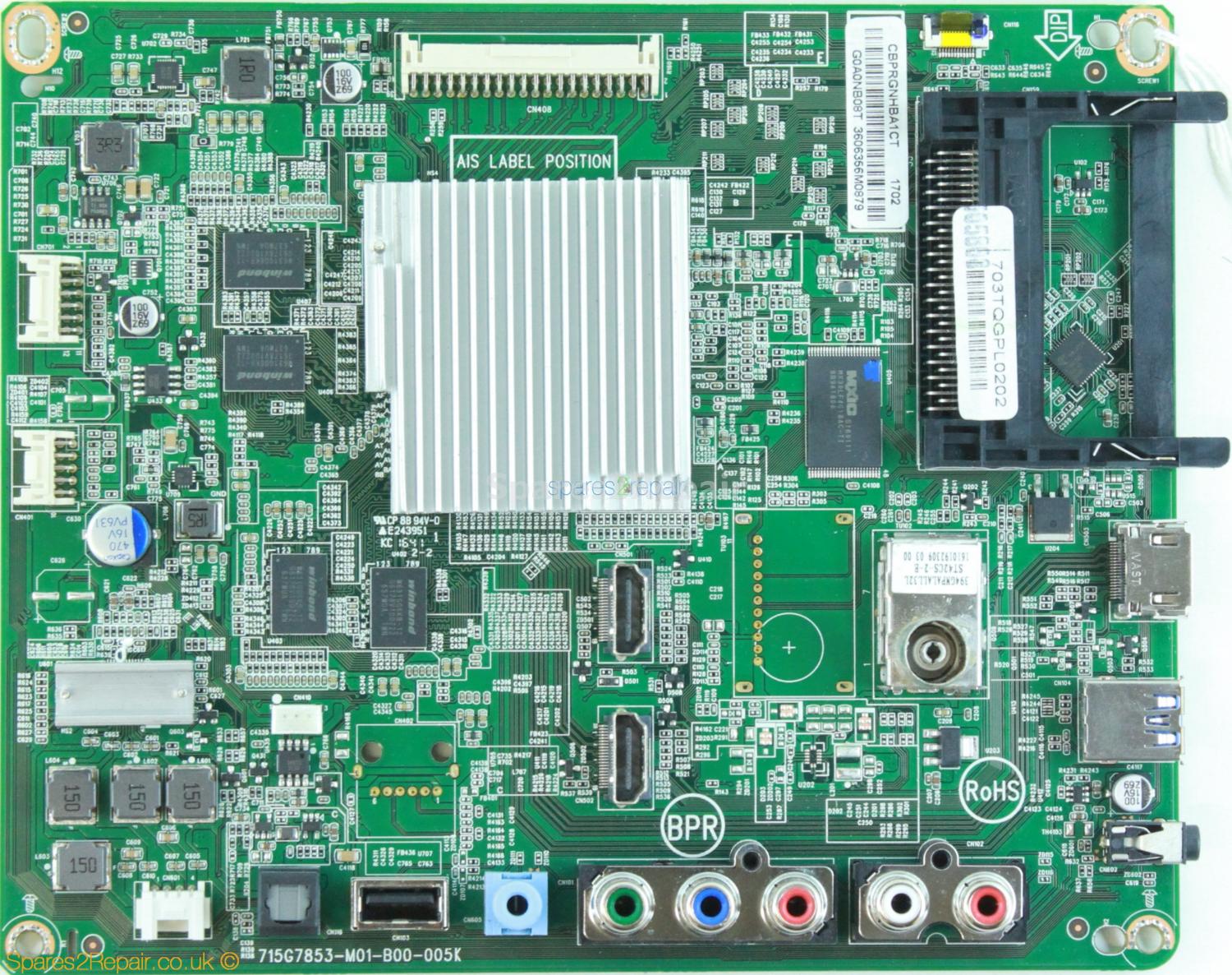 Philips 32HFL3011T/12 - Main AV - 715G7853-M01-B00-005K - 703TQGPL0202 - CBPRGNHBA1CT
