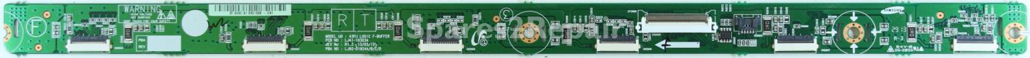 Samsung PS43F4500 - Buffer - LJ92-01924C A1 - LJ41-10303A R1.3 - 43FH LOGIC F-BUFFER