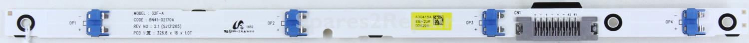 Samsung Interface Board - BN96-30415A - BN41-02170A - 32F-A - REV 2.1 - SJ131205