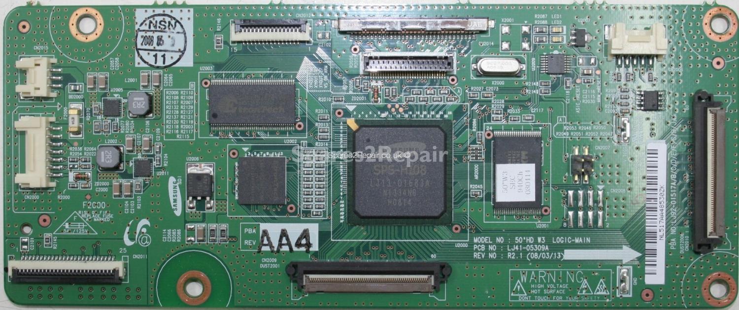 Samsung PS-50A457P1D - Logic CTRL - LJ92-01517A A4 - LJ41-05309A R2.1 - 50 HD W3 LOGIC-MAIN