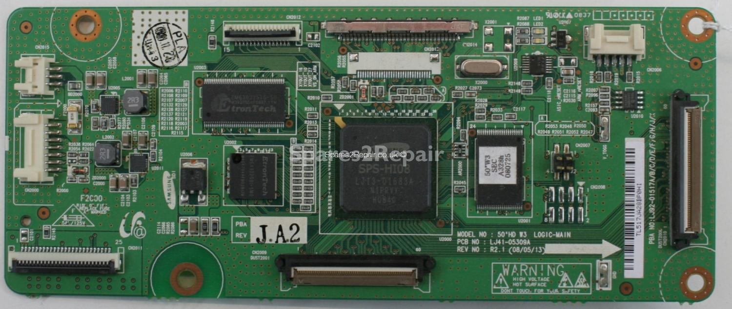 Samsung PS-50A457P1D - LVDS - LJ92-01517J A2 - LJ41-05309A R2.1 - 50HD W3 LOGIC-MAIN