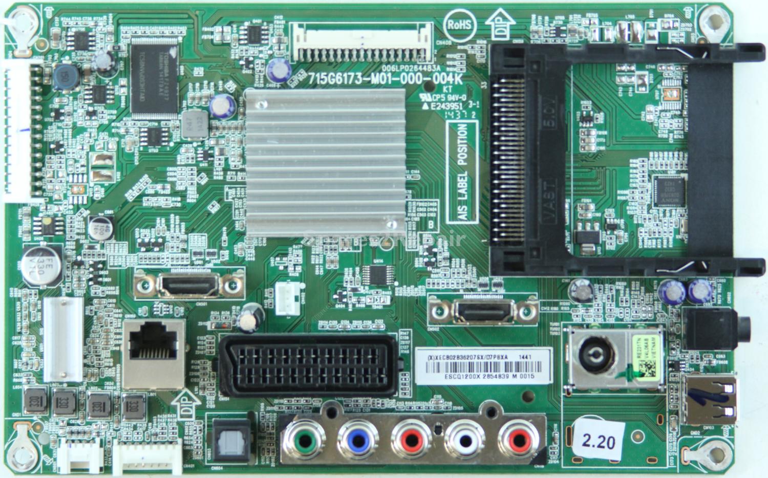 Sharp LC-50LD266K - Main AV - 715G6173-M01-000-004K - 006LP0264483A