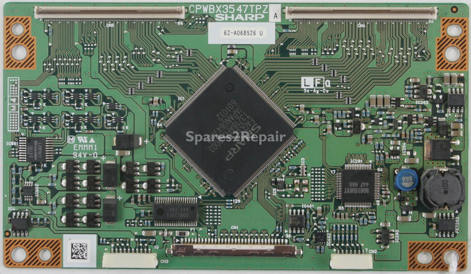 Sharp LC-32WD1E - LVDS - CPWBX3547TPZ A - 6Z-A068526 U