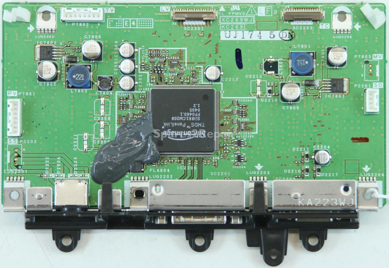 Sharp LC-37GD1E - AV Inputs - XC269WJ - KC269