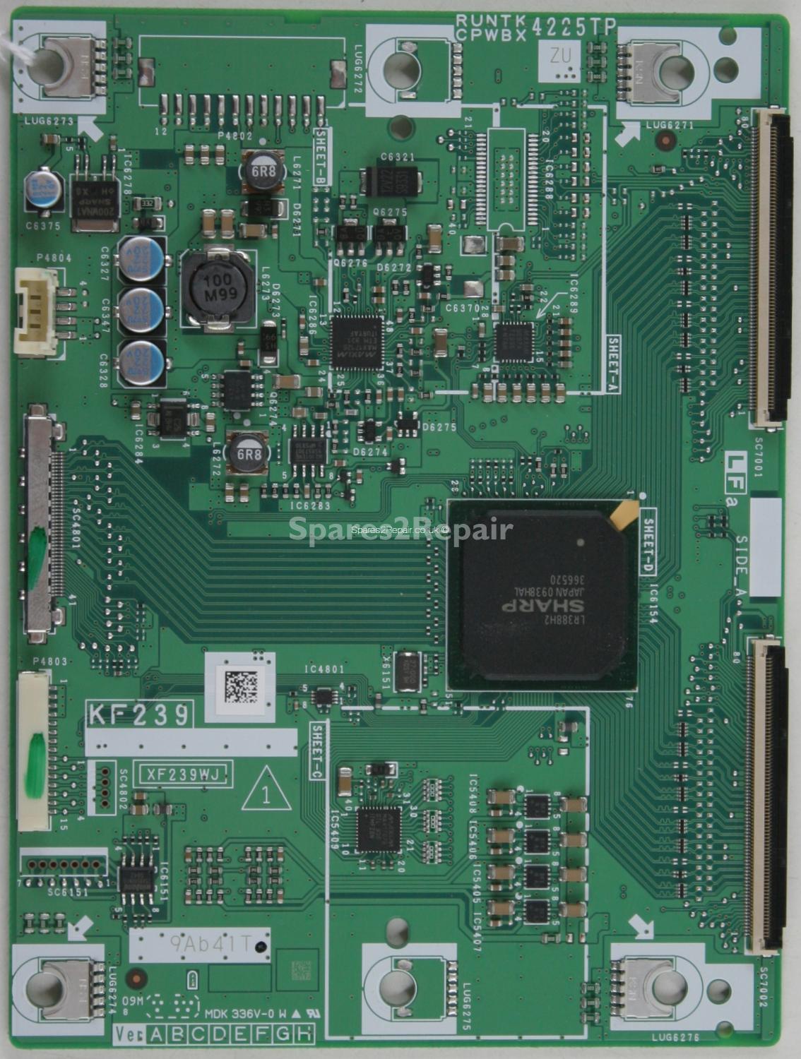 Sharp LC-40LE700E - LVDS - CPWBX4225TP - KF239 - XF239WJ