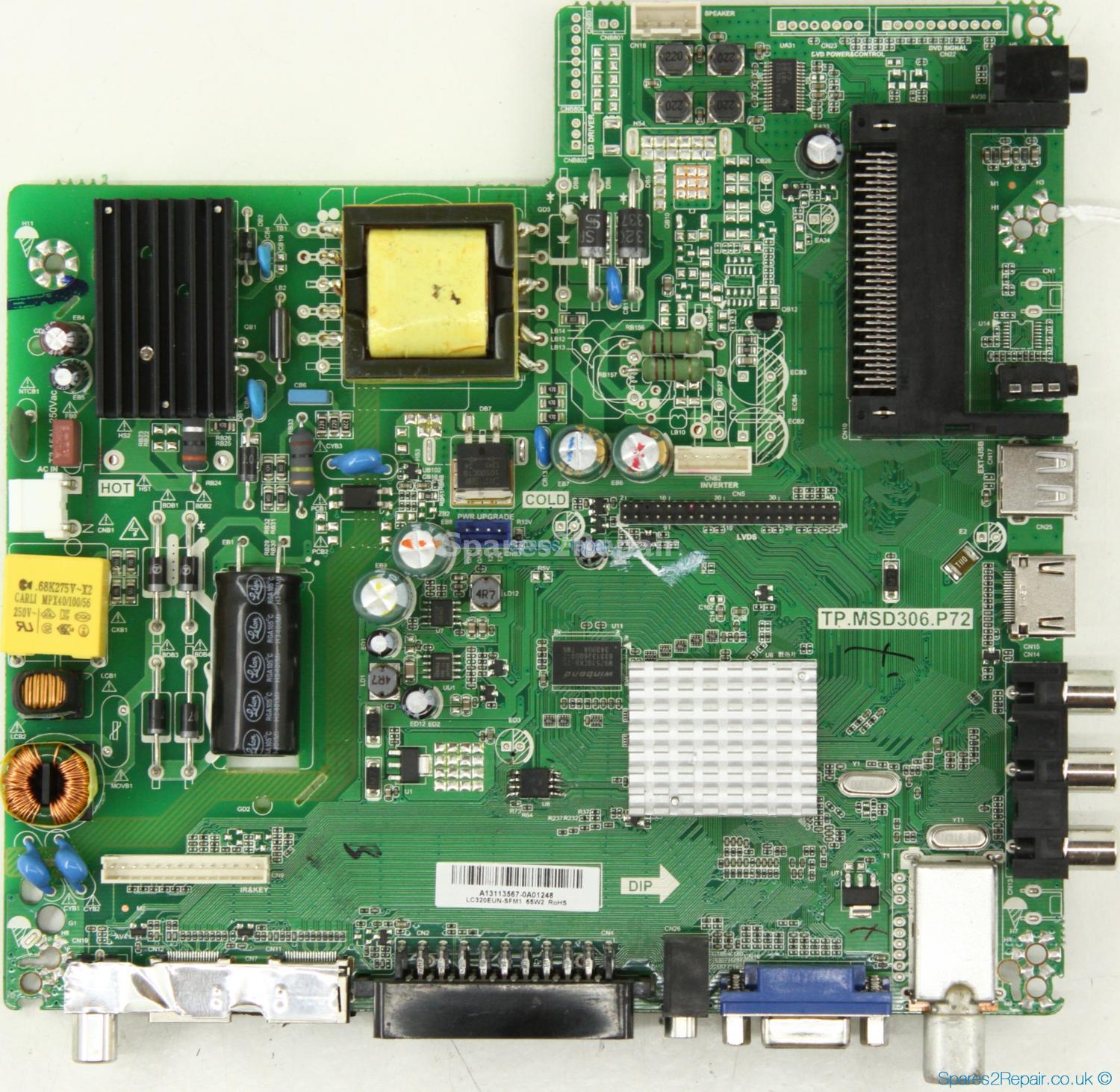 Technika 32E21B-FHD - Main AV - A13113567 - 4501904A - TP.MSD306.P72 - LC320EUN-SFM1